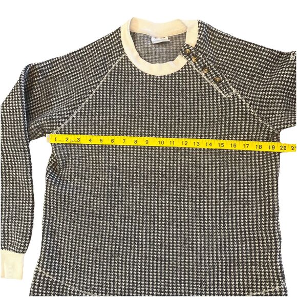 Columbia Womens Sweater Size L Chillin Houndstooth Fleece Pullover Long Sleeve - Picture 5 of 8